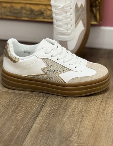 Baskets femme mode compensées...