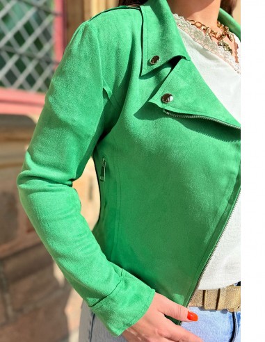 Veste femme en daim coupe perfecto...