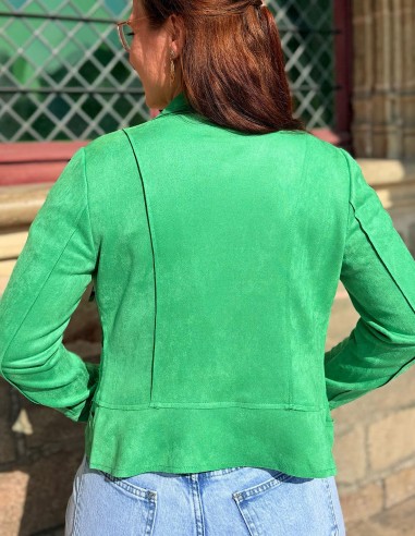 Veste femme en daim coupe perfecto...