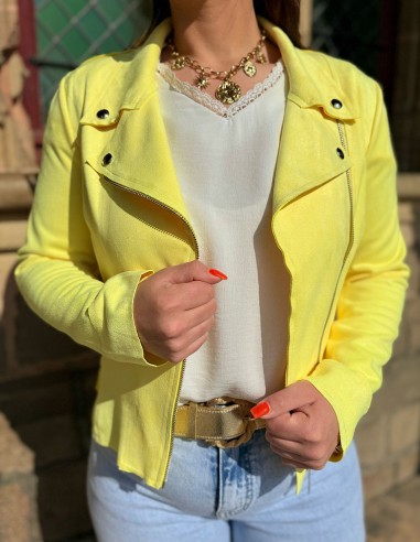 Veste femme en daim coupe perfecto...