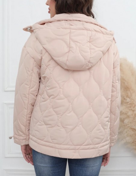 Veste matelassée femme mi saison à capuche - Tendance et Confort
