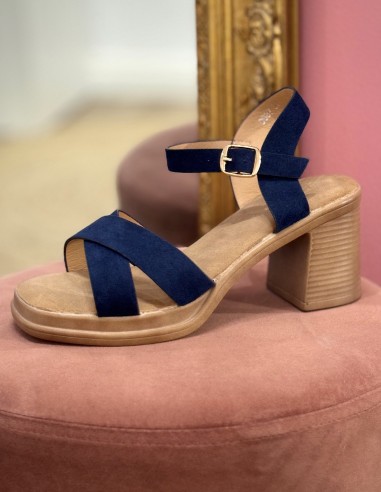 Sandales à talon femme confort à...