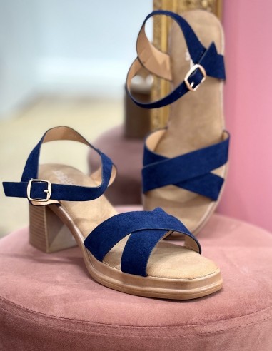 Sandales à talon femme confort à...