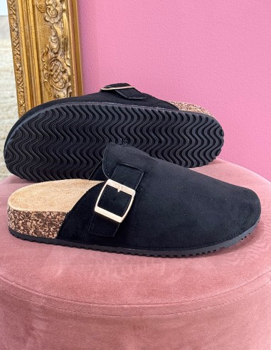 Sabots mules femme confort en suédine...