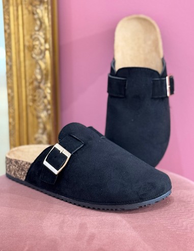Sabots mules femme confort en suédine...