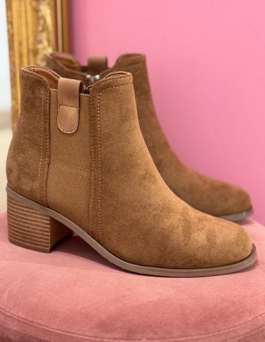 Bottines femme en suédine - Boots...