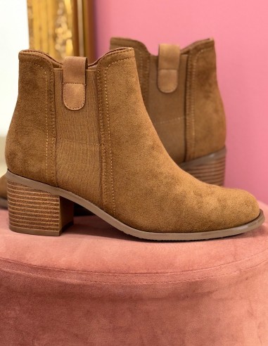 Bottines femme en suédine - Boots...