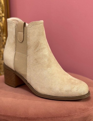 Bottines femme en suédine - Boots...