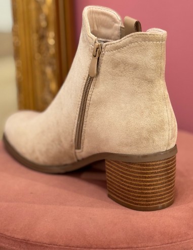 Bottines femme en suédine - Boots...