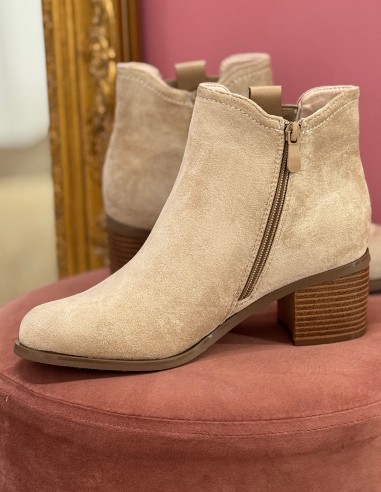 Bottines femme en suédine - Boots...