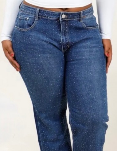 jean strass femme grande taille du 44 au 52