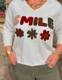 Pull léger femme smile avec... 2