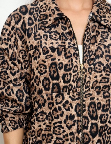Veste femme mi saison zippée imprimé...