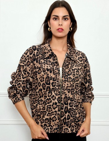 Veste femme mi saison zippée imprimé...