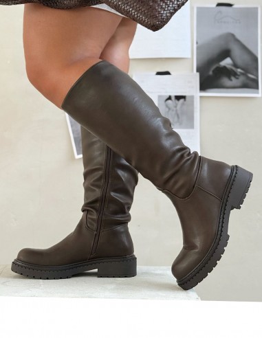 Bottes hautes style cavalier femme...