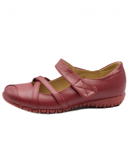 Chaussures Confort Femme Grande Pointure 41-44 style Ballerines Confortables orthopédiques semelle Cuir