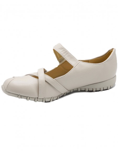 Chaussures Confort Femme Grande Pointure 41-44 style Ballerines Confortables orthopédiques semelle Cuir