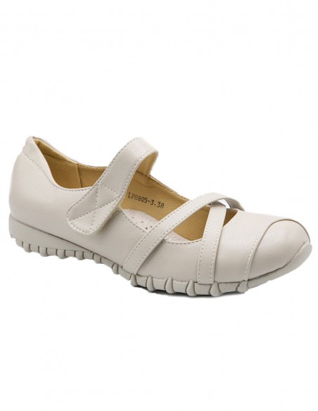 Chaussures Confort Femme Grande Pointure 41-44 style Ballerines Confortables orthopédiques semelle Cuir