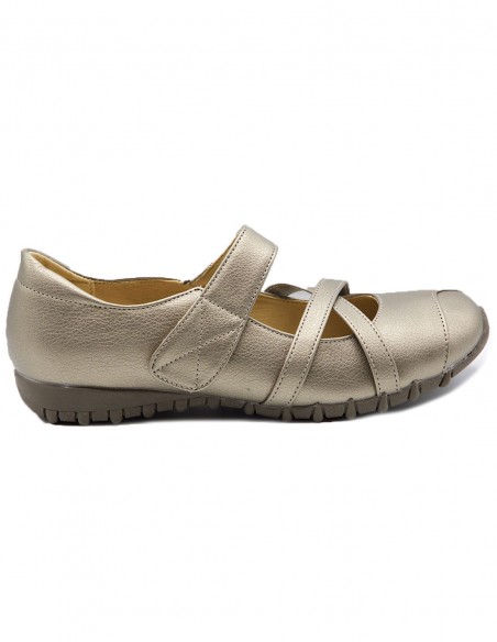 Chaussures Confort Femme Grande Pointure 41-44 style Ballerines Confortables orthopédiques semelle Cuir
