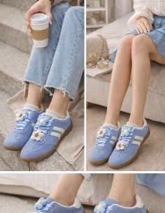 Baskets femme bleu ciel a... 2