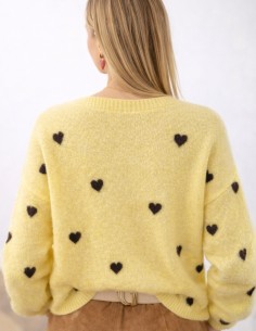 Gilet en maille à coeur -... 2