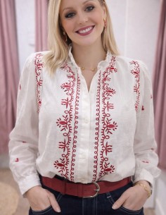 Chemise blanche en coton...
