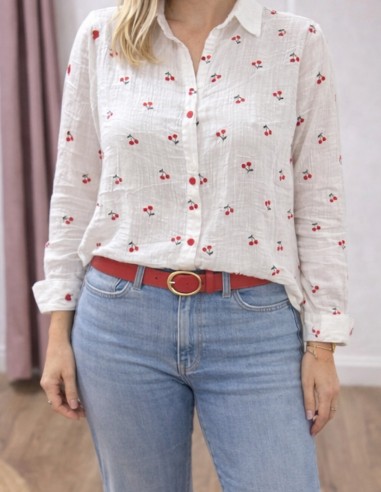 Chemise femme en gaze de coton...