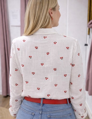 Chemise femme en gaze de coton...