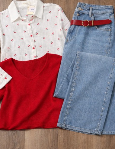 Chemise femme en gaze de coton...