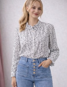 Blouse liberty femme marine...