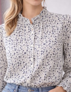 Blouse liberty femme marine... 2