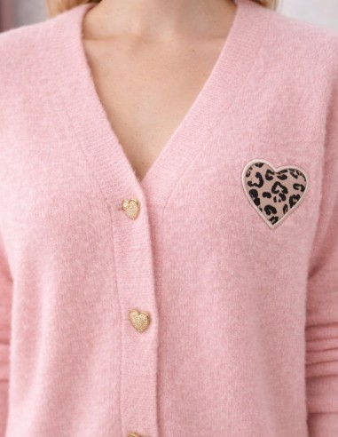 Gilet femme doux mi-saison boutons...