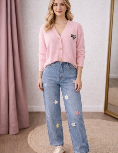 Gilet femme doux mi-saison boutons...