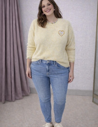 Pull mi-saison femme couleur pastel...