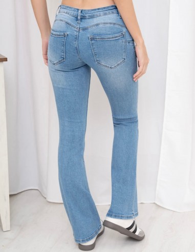 Jean femme bootcut bleu clair taille...