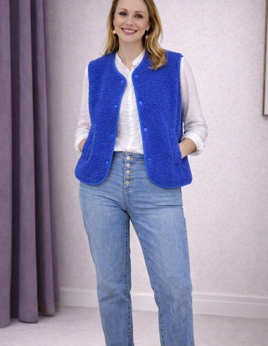 Gilet sans manche femme effet polaire...