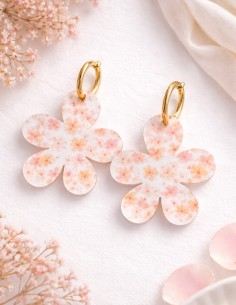 Boucles d'oreilles fleur en... 2