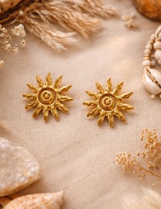 Boucles d'oreilles puces...