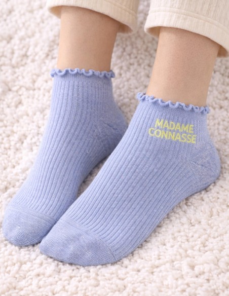 Chaussettes pailletées femme en coton message humour - Idée cadeau drôle 36 - 40