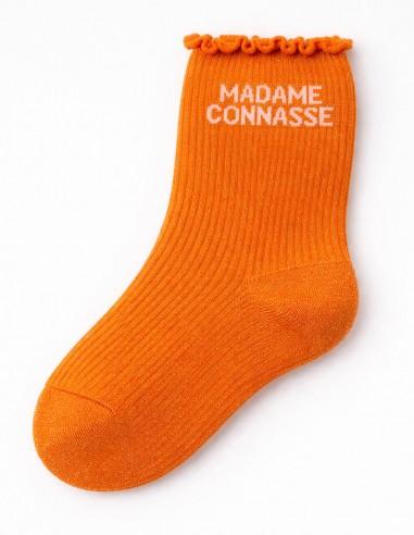 Chaussettes pailletées femme en coton...