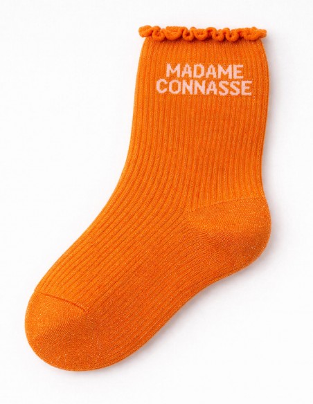 Chaussettes pailletées femme en coton message humour - Idée cadeau drôle 36 - 40