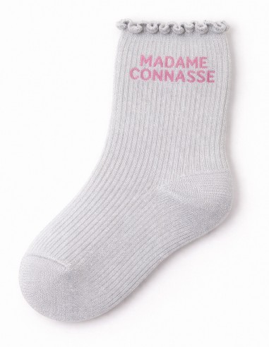 Chaussettes pailletées femme en coton...
