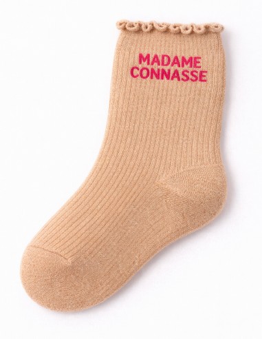 Chaussettes pailletées femme en coton...