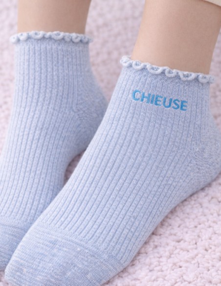 Chaussettes pailletées femme en coton message humour - Idée cadeau drôle 36 - 40