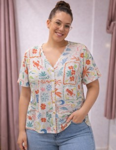 Top femme imprimé coloré... 2