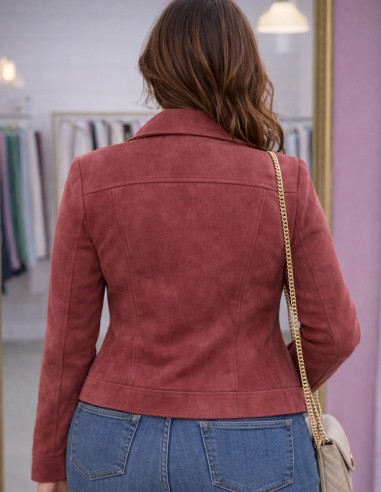 Perfecto Femme Suédine Coupe Courte -...