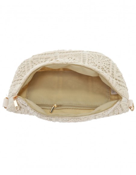 Sac Banane Bohème Chic en Dentelle Crochet - Femme Eté Tendance