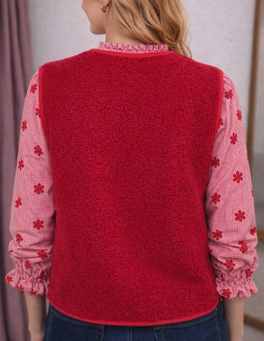 Gilet sans manche femme effet polaire...