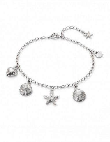 bracelet de cheville coquillage femme bijou plage été