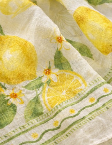 foulard citron accessoire de mode femme